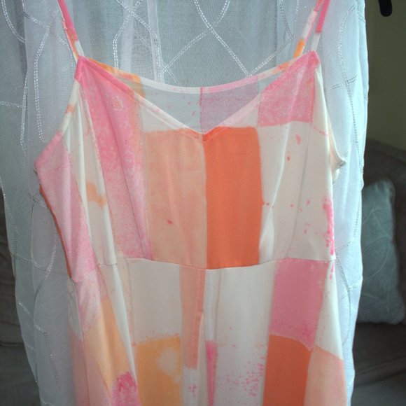 Bundle ⚡️2/$25 Cato Multi Colored Dress | Sheer Sun Dress W/ Lining - Picture 3 of 6